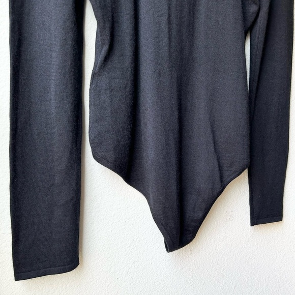NWT GABRIELA HEARST Black Cashmere Silk Long Sleeve Emily Bodysuit Sz XL - Picture 11 of 16